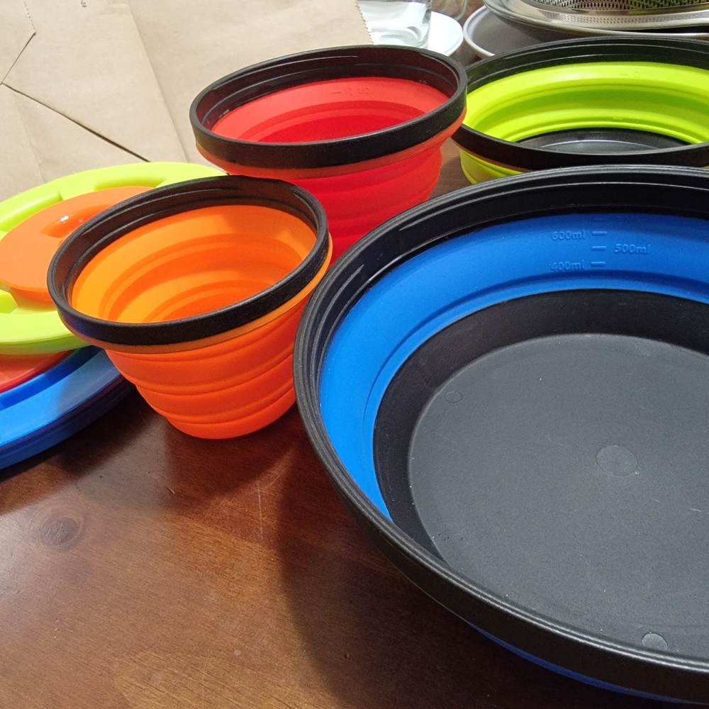 Sea to Summit brand nesting collapsible bowls